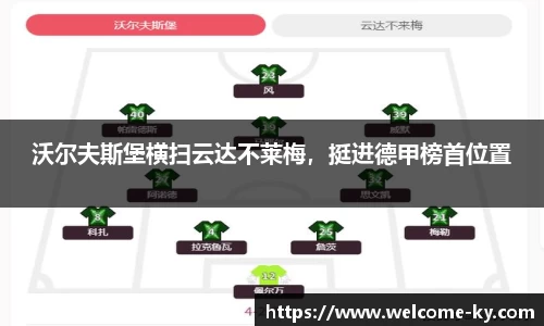 沃尔夫斯堡横扫云达不莱梅，挺进德甲榜首位置