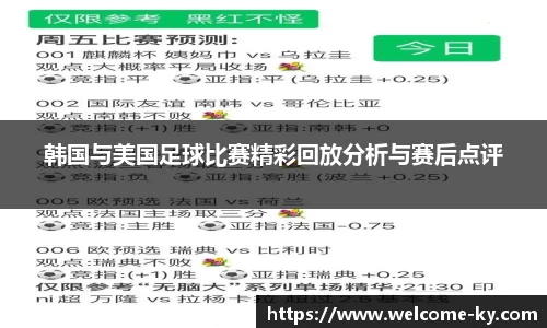 韩国与美国足球比赛精彩回放分析与赛后点评